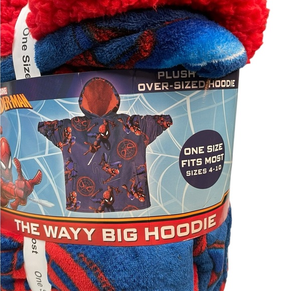 Marvel Spider Man
The Wayy Big Hoodie oversized Size: Fits Most 4-10 Red & Blue - Picture 3 of 5